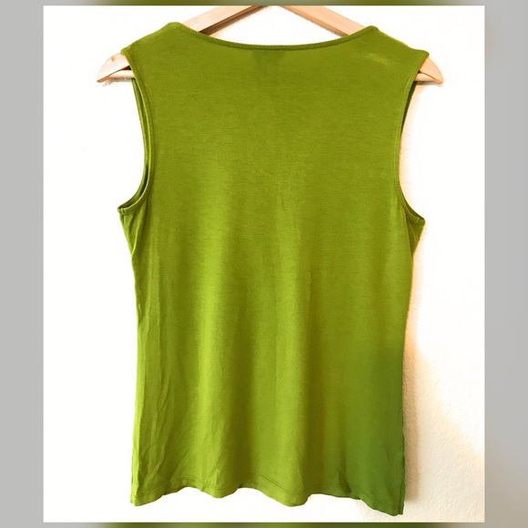 Ann Taylor Green sleeveless Top  size S - Picture 2 of 5